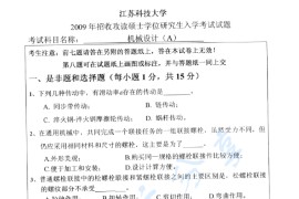 2009年江苏科技大学机械设计考研真题