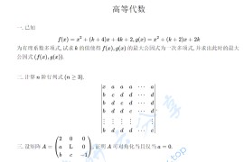 2023年西南大学875高等代数考研真题