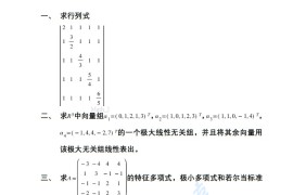 2022年中山大学867高等代数考研真题