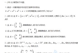 2023年上海交通大学828高等代数考研真题