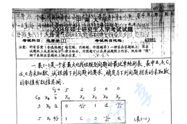 2004年中南大学481运筹学（T）考研真题