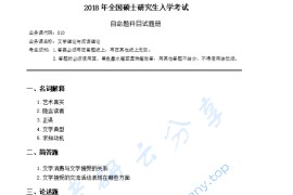 2018年福建师范大学810文学理论与阅读理论考研真题